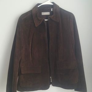 Liz claiborne Womens Brown Suede Jacket